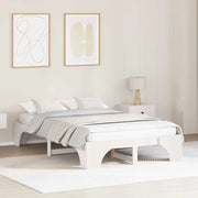 Struttura del letto Bianco 120 x 200 cm Pino massello