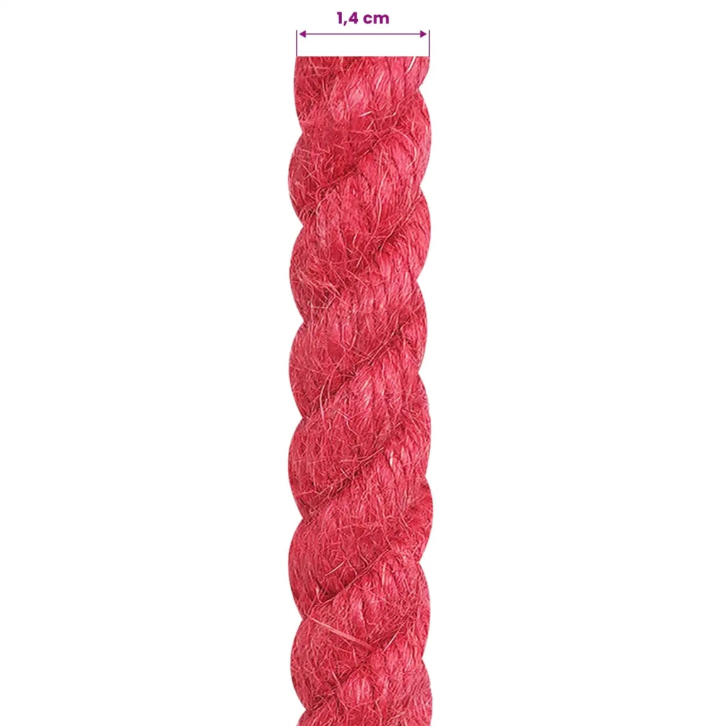 Corda di Juta 14 mm Rosso 100% juta Tossa 42011720