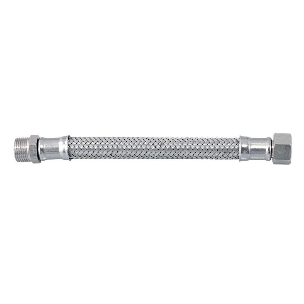 Flessibile in acciaio inox 3/8"m - 3/8"f