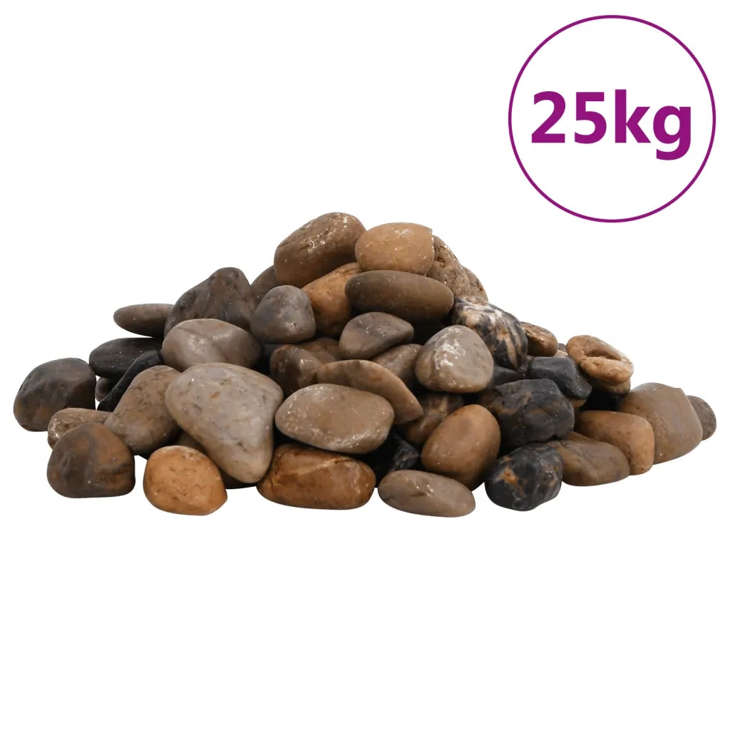 Ciottoli Levigati 25 kg Colore Misto 2-5 cm 3217195