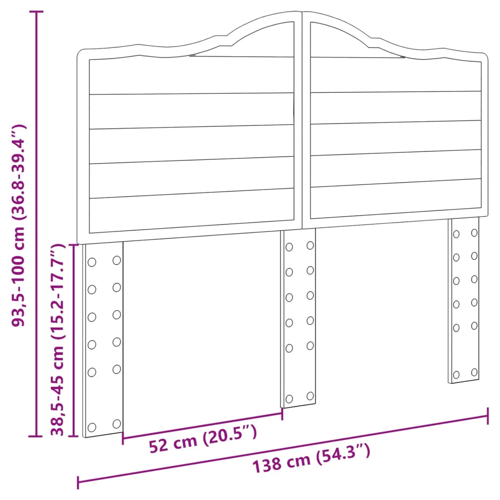 Testiera | Testata Grigio cemento Legno multistrato