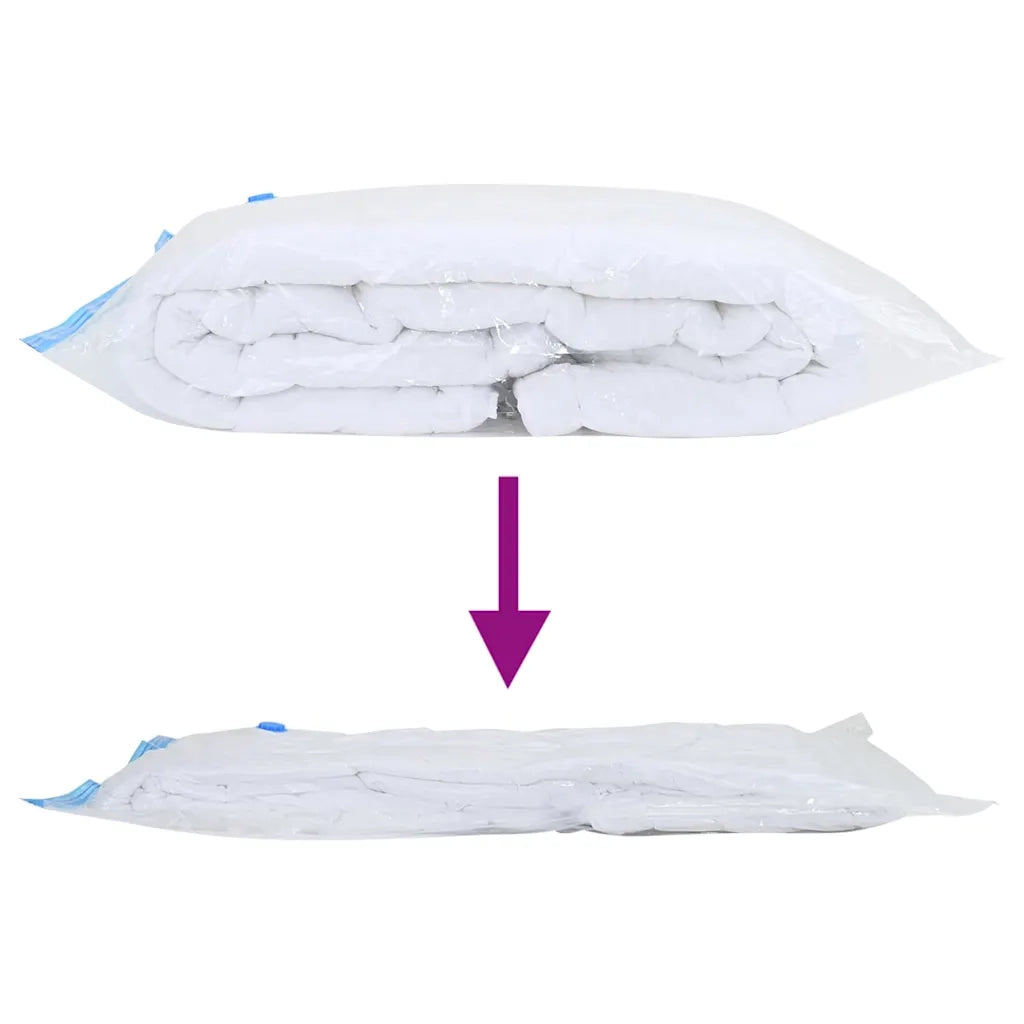 Sacchetti per Stoccaggio 5 pz Trasparente e Blu 100 x 80 cm CFW9236833