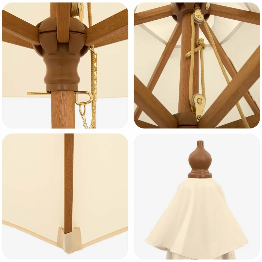 Set da pranzo da esterno con ombrellone 8 pz 3438545