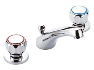 BATTERIA LAVABO SERIE SCUDETTO SCARICO AUTOMATICO - 1 pezzi CROLLA