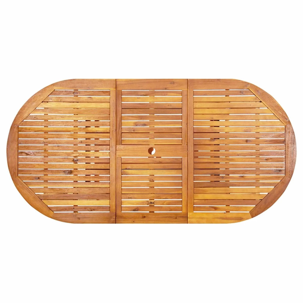 Set da pranzo da esterno con ombrellone 6 pz 3438539
