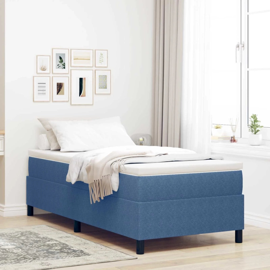 Struttura letto piattaforma Blu 90 x 200 cm Tessuto in Cords 3337390