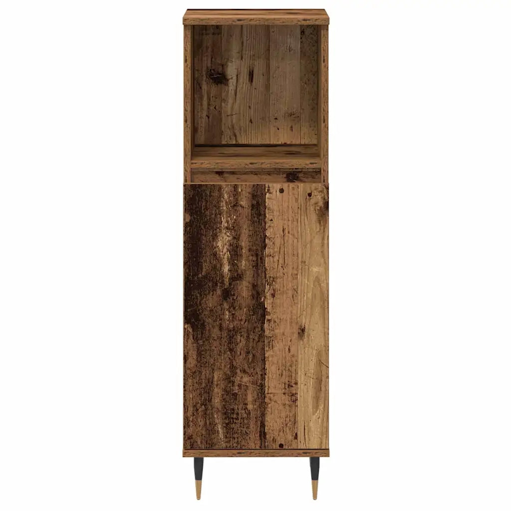 Set di mobili per il bagno con lo scaffale 3 pcs Legno vecchio 3378513