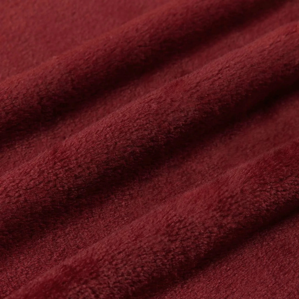 Coperta Rosso Bordeaux 220 x 240 cm Panno 42016787