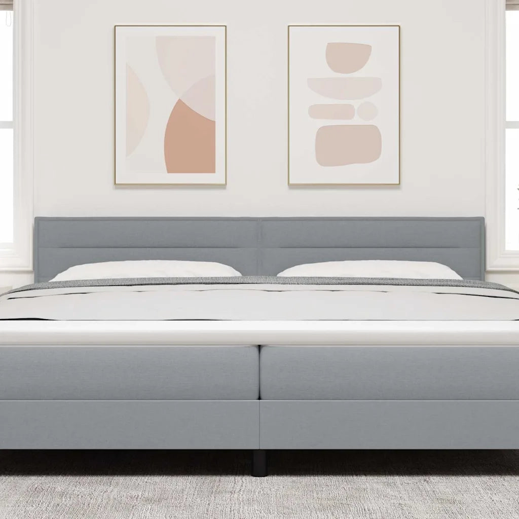 Testiera | Testata Grigio chiaro 200 cm Tessuto