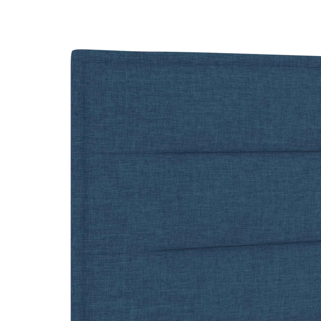 Letto box spring con materasso Blu 200 x 200 cm Tessuto 3453485