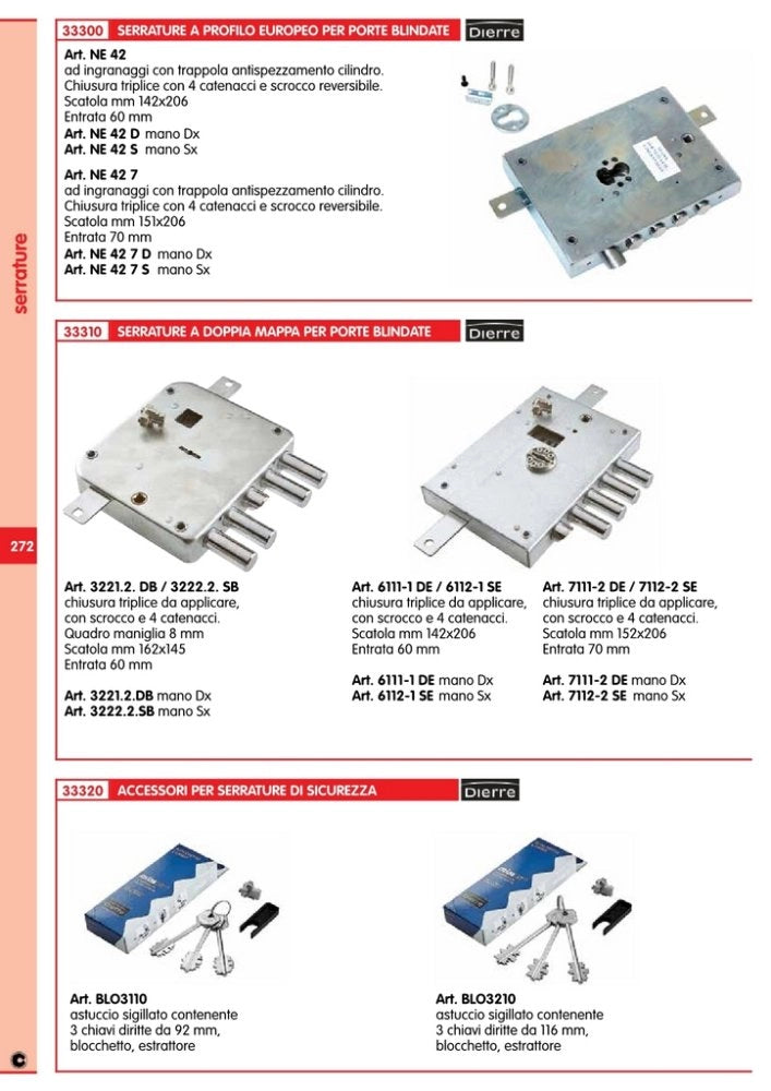 1pz atra blocchetto c-chiave mm.116 art.blo3210 cod:ferx.39421