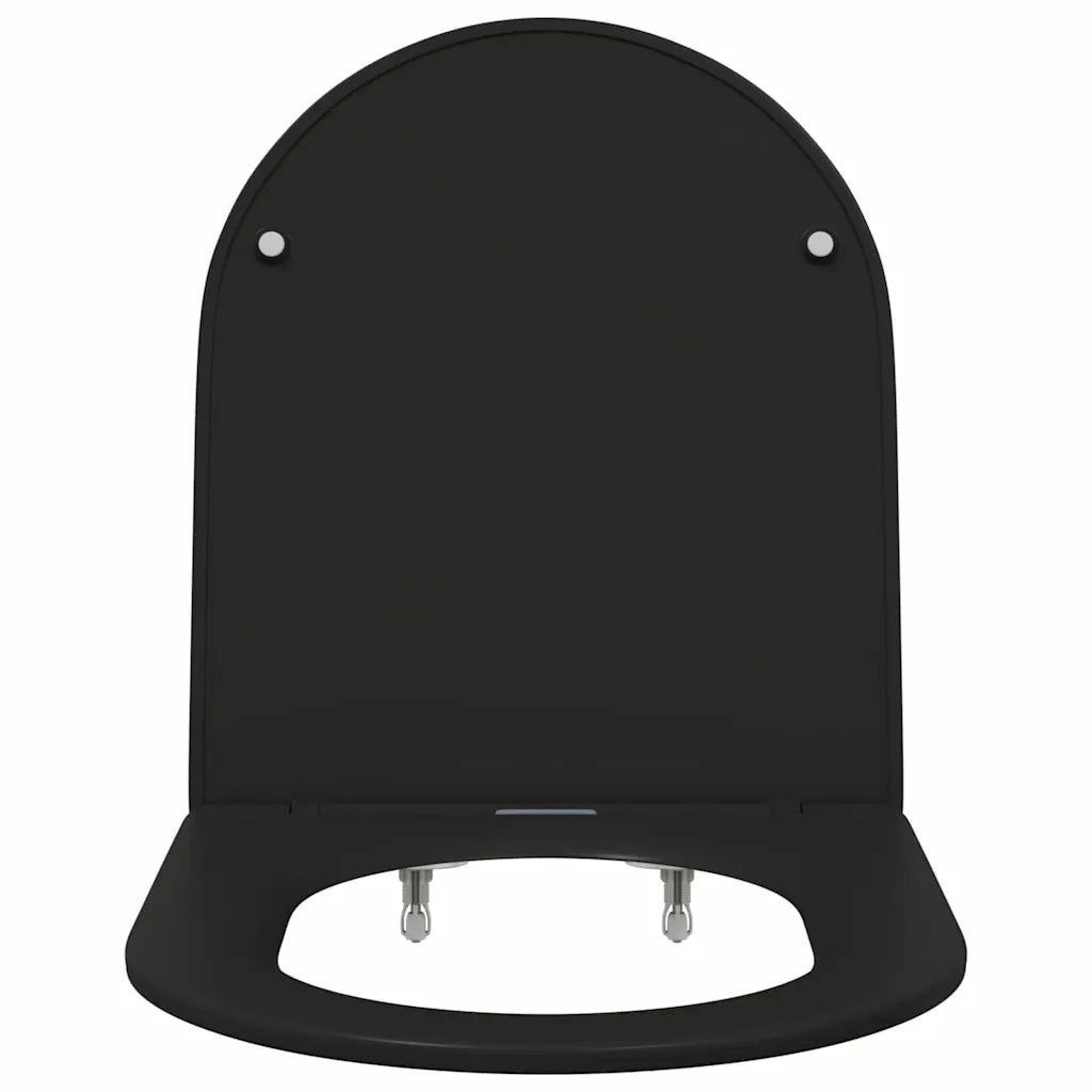 Sedile del WC Nero 47 x 36 x 3,4 cm Duroplast 42002368