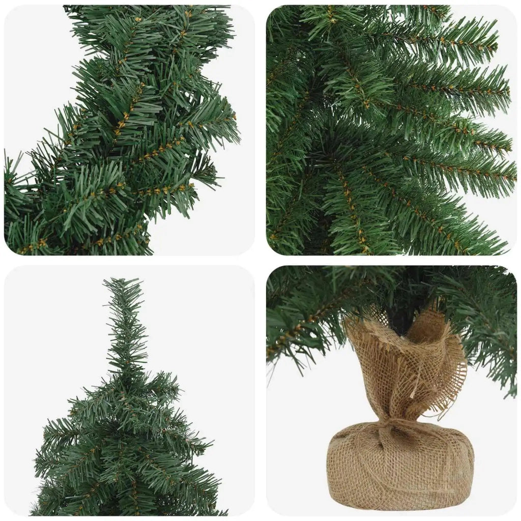 Set mini alberi di Natale 60 cm PVC Verde 3468429