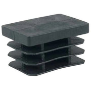 PUNTALE INTERNO RETTANGOLARE ALETTATO - PE NERO MM 30X60- 50 pezzi