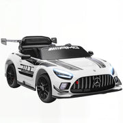 Auto Elettrica Bambini 3-8 Anni ¨C Minimal ¨C Bianco con Luci LED e Telecomando