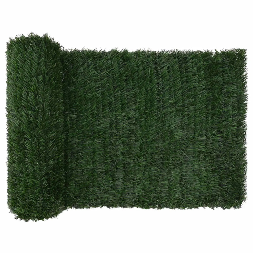 Recinzione Artificiale Verde Scuro 1 x 3 m PVC e Acciaio 42042365