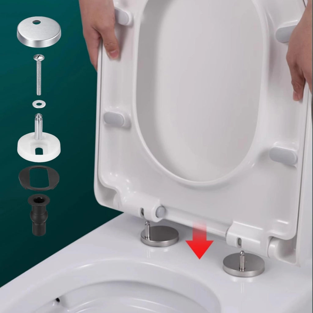 Kit viti per cerniere del sedile WC, 4 pezzi
