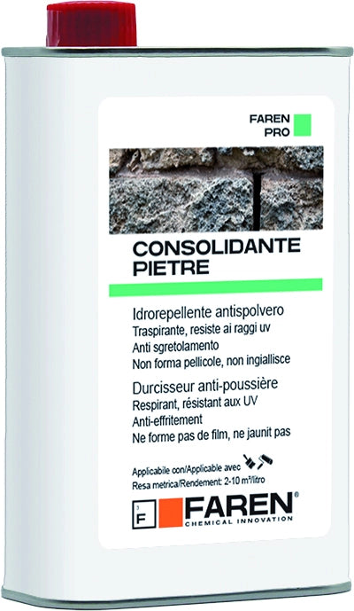 Faren CONSOLIDANTE PIETRA IDROREPELLENTE ANTISPOLVERO A BASE SOLVENTE lt. 1