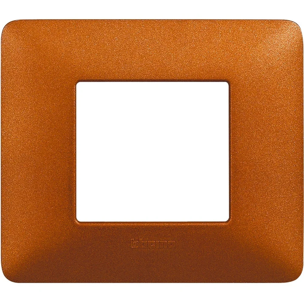 Placca Bticino Matix 2 moduli rosso terra AM4802TRT