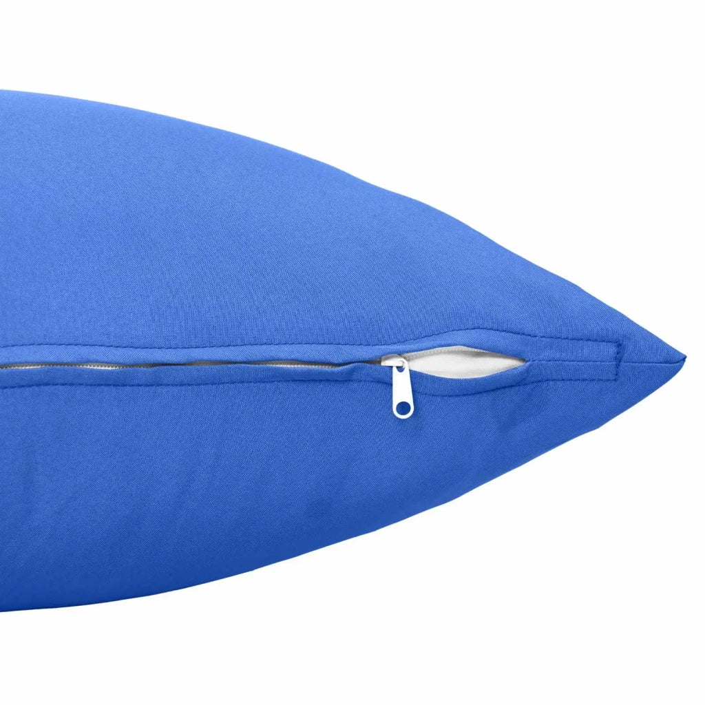 Cuscino con cuscino HEERLEN 2 pz Blu Reale Poliestere 928256