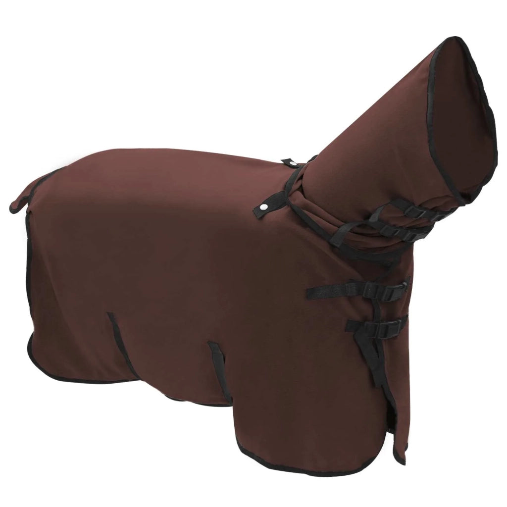 Coperta per Cavalli Marrone Scuro Completo 95 cm Poliestere 42013269