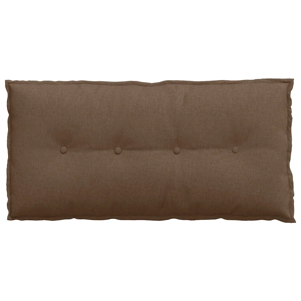 Cuscino per Schiena Marrone 100 x 19 x 50 cm Tessuto 42014748