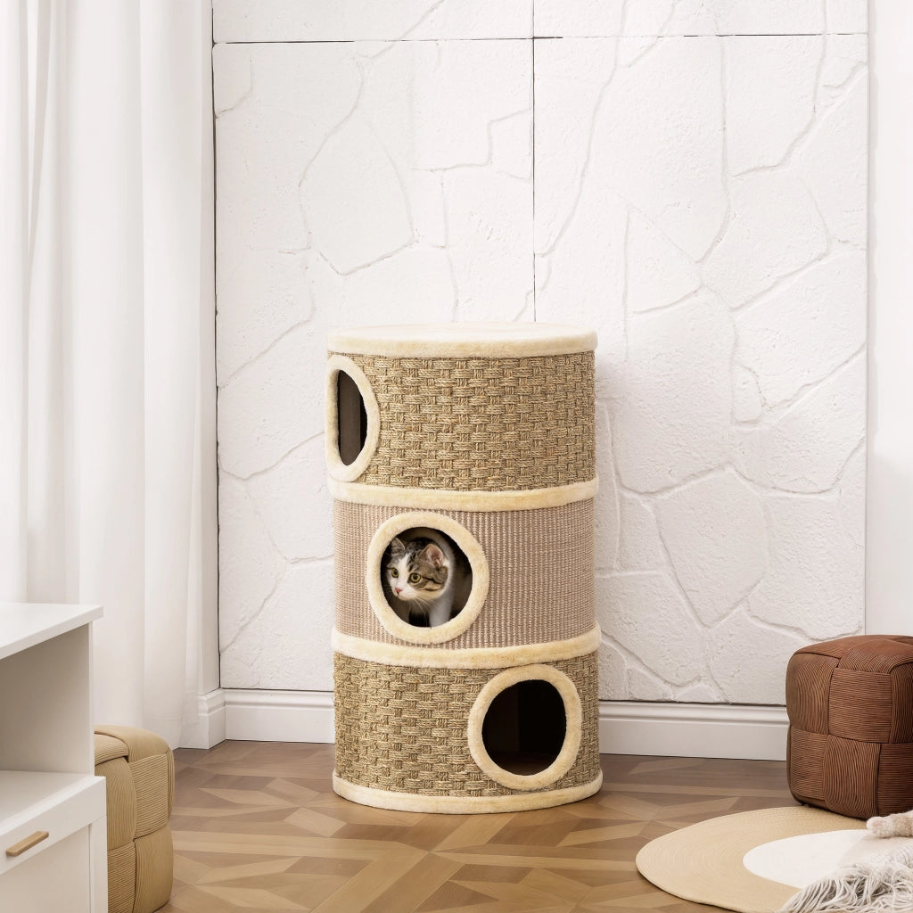 Albero per Gatti con Tiragraffi ¨C Minimal ¨C 45x45x79 cm