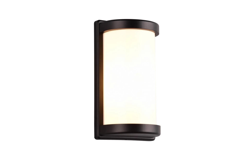 Applique esterna PUELO nera in alluminio E27 IP44 RL
