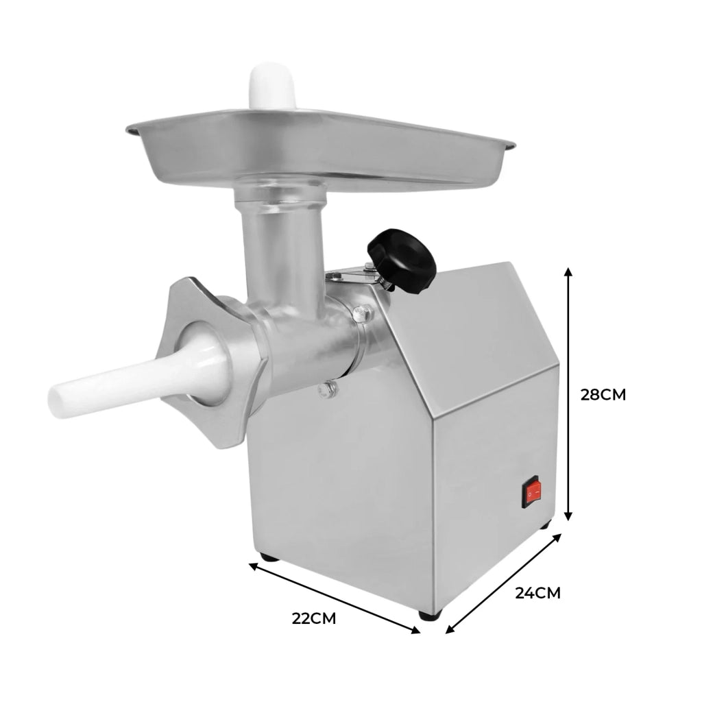 Tritacarne Professionale 170 kg/h 850W Acciaio Inox con Accessori