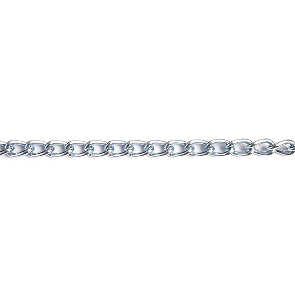 CATENA ORNAMENTALE PRETAGLIATA RITORTA MAGLIA CORT 2,5 mt Ø 3 mm - nichelata  - BricoGo