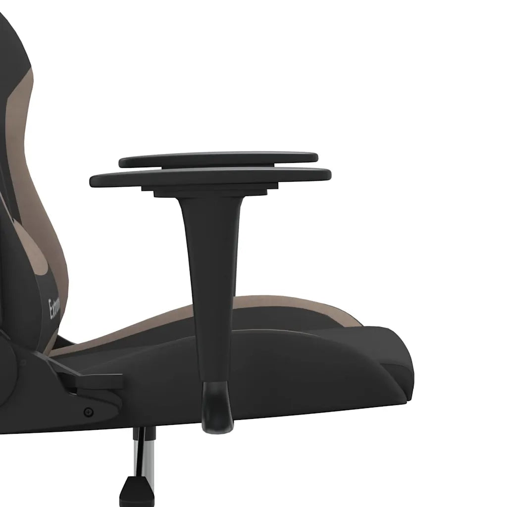 Sedia da Gaming Nero e Tortora in Tessuto 345471