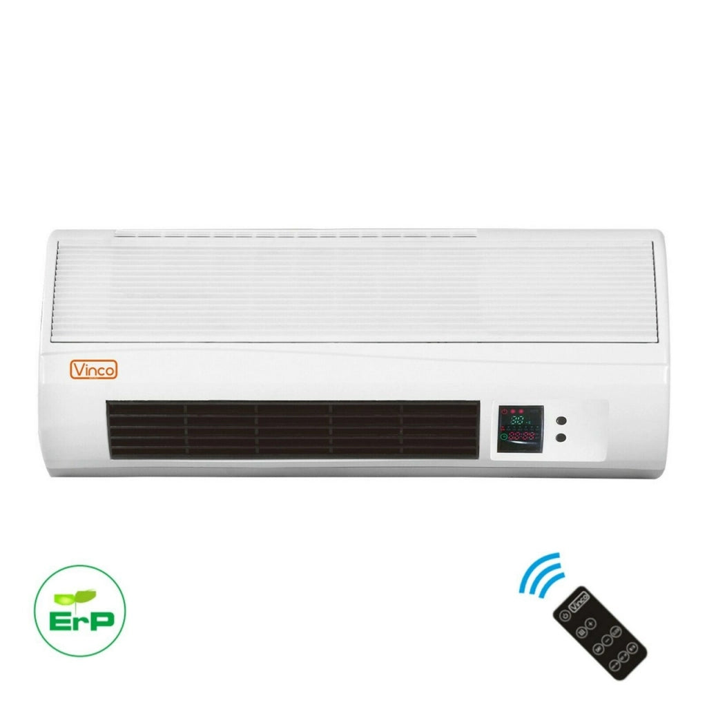 Termoconvettore da parete con telecomando 1000/2000w Con risparmio energetico ErP