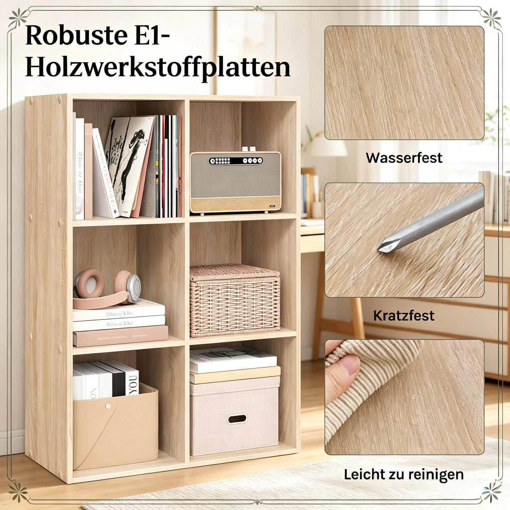 LIBRERIA A CUBI 59,6 x 89 x 29 cm Rovere