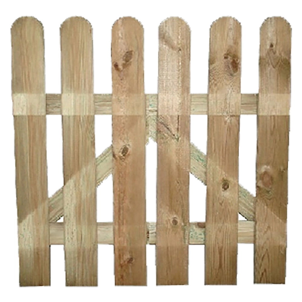 Cancello Steccato Legno Recinzione 6 Lamelle 100 X cm 15 X 85 mm