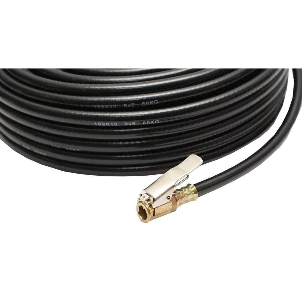 Tubo flessibile per compressore d'aria L = 20 m con raccordi per gonfiaggio pneumatici