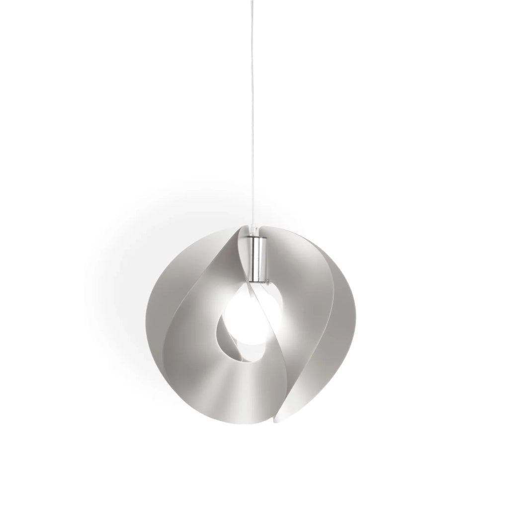 Sospensione Moderna Atom Polilux ® Argento E Metallo Cromo 1 Luce E27