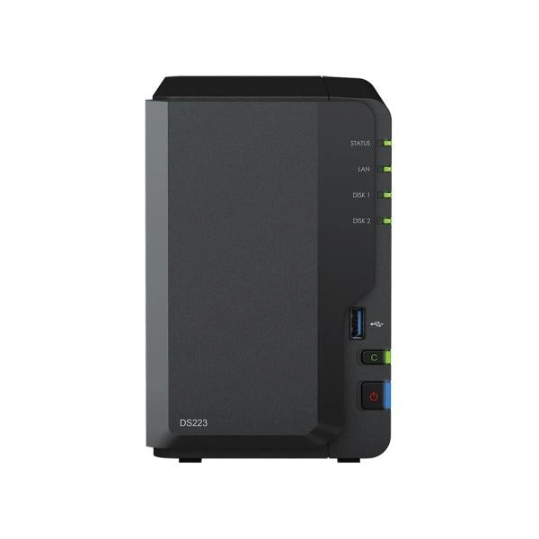 SYNOLOGY NAS TOWER 2BAY 2.5"/3.5" HDD SATA CPU Realtek RTD1619B + 2Gb Ram DDR4 + 1x Gigabit + x3 USB