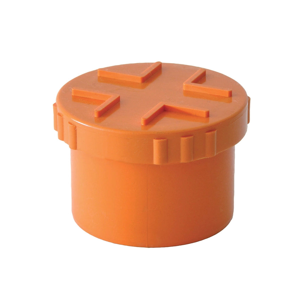 TAPPI A VITE IN PVC ARANCIO- Diam. 80- senza- pezzi 1