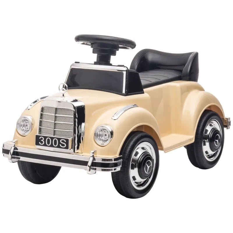 Auto a spinta per bambini design Mercedes Benz 300 S, beige