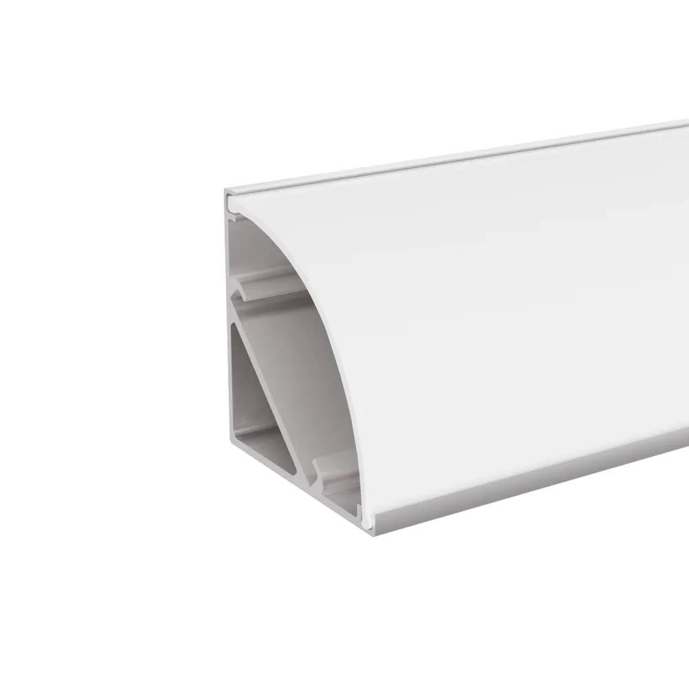 Profilo angolare in alluminio silver 1mt per striscia led
