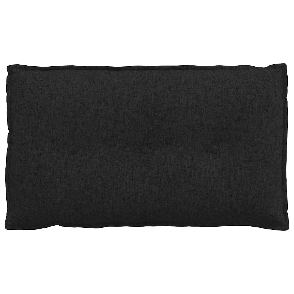 Cuscino per Schiena Nero 80 x 19 x 50 cm Tessuto 42014703