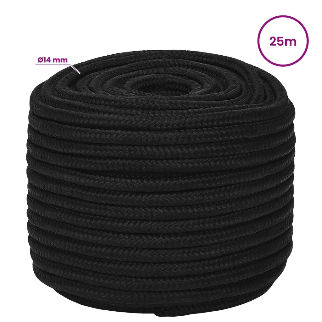 Corda multiuso 14 mm 25 m Nero Poliestere 3473409