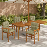 Cuscini per Sedia Alta in 4 Pezzi VIANEN 4 pz 100% Poliestere 953786