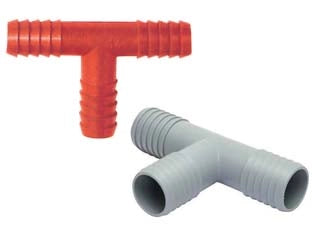 RACCORDI PORTAGOMMA T IN PLASTICA- - ø mm.20 - 25 pezzi