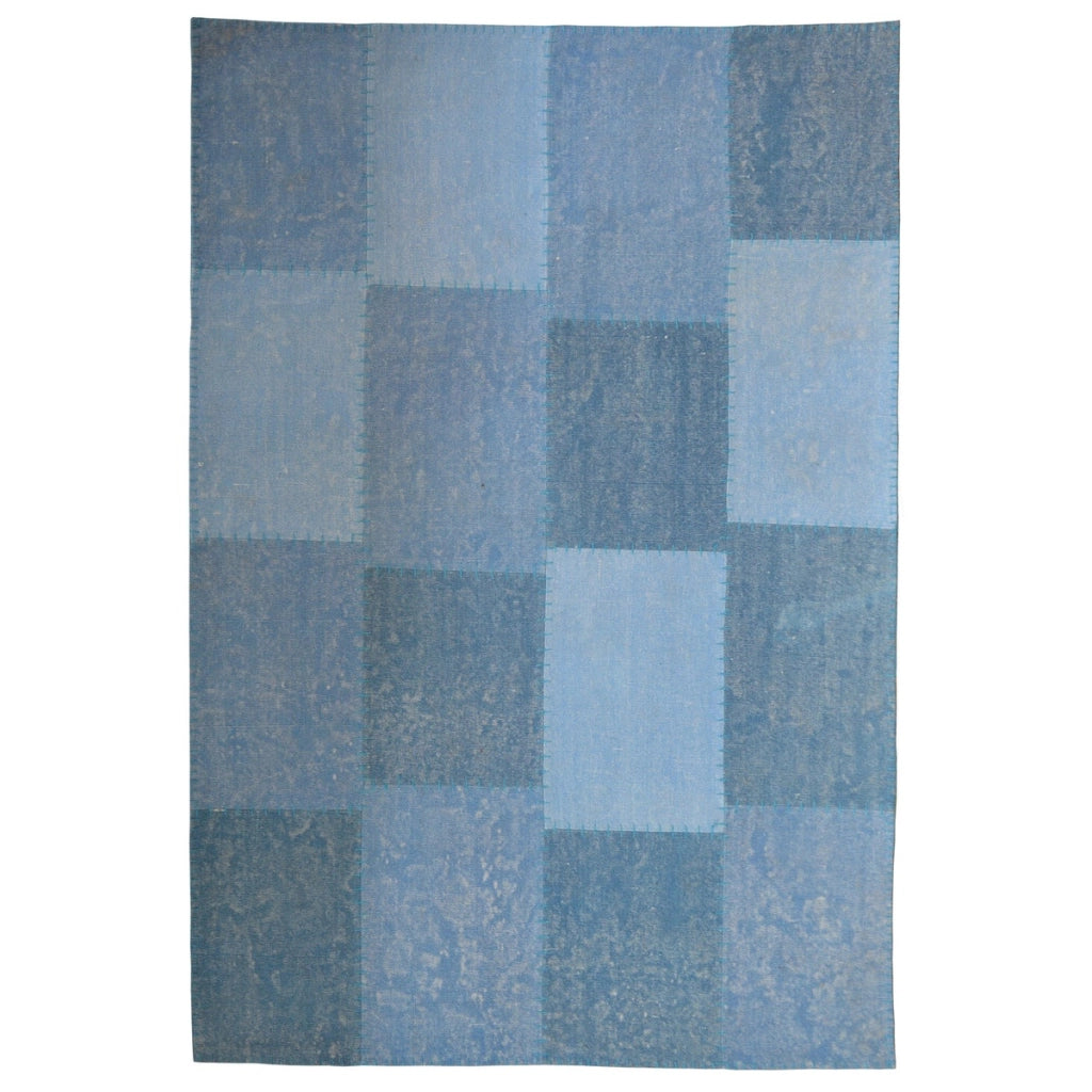Tappeto Vintage Lyrical 100 in Cotone Blu Patchwork