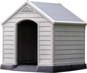 Cuccia per Cani Grand Hotel in Resina 99x99x99 cm con Pavimento Rialzato Resistente agli Agenti Atmosferici Keter