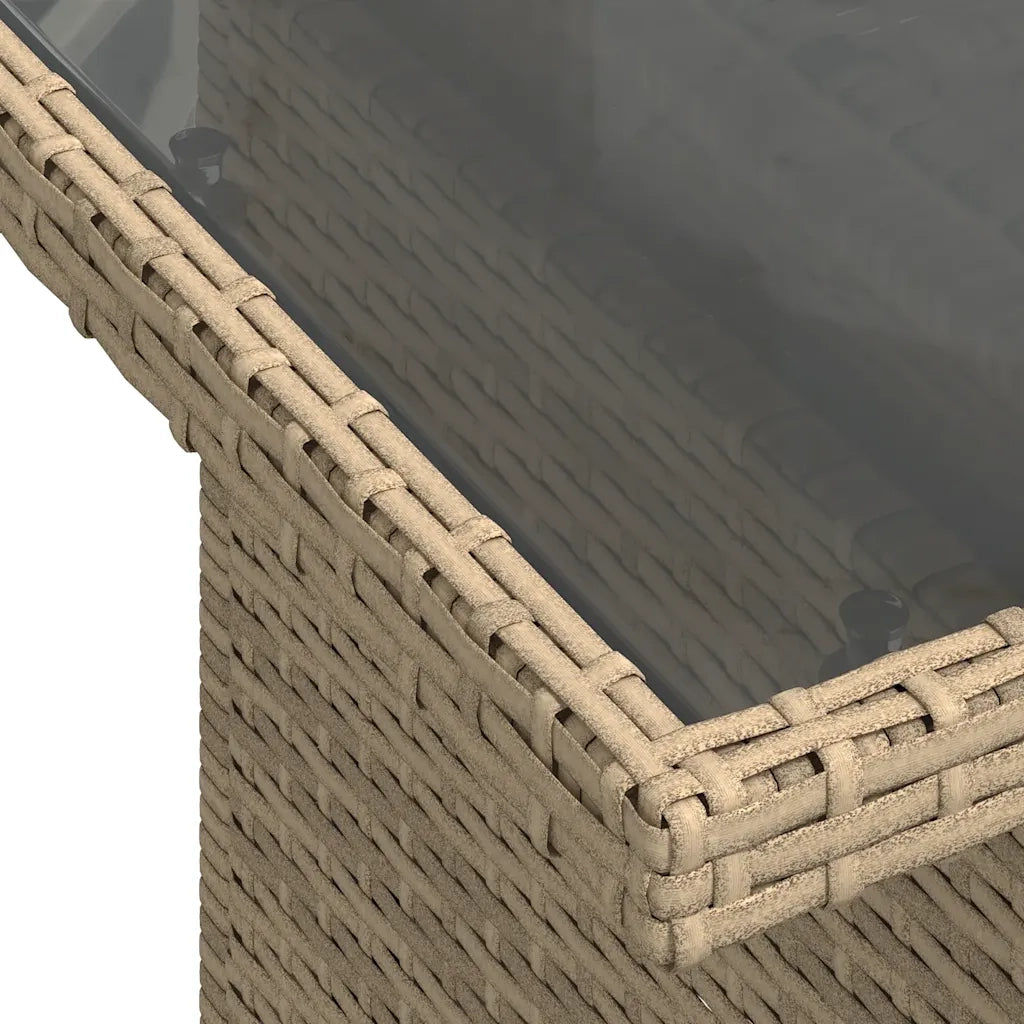 Set Divano da Giardino 8 pz con Cuscini Beige in Polyrattan 3326120
