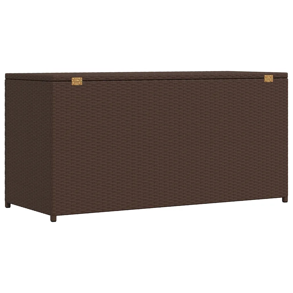 Baule da Giardino Marrone 120x50x60 cm in Polyrattan 42499