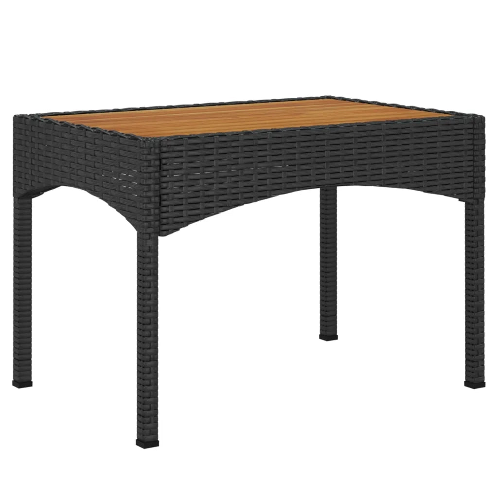Set da Pranzo da Giardino 5 pz Nero con Cuscini in Polyrattan 3185090