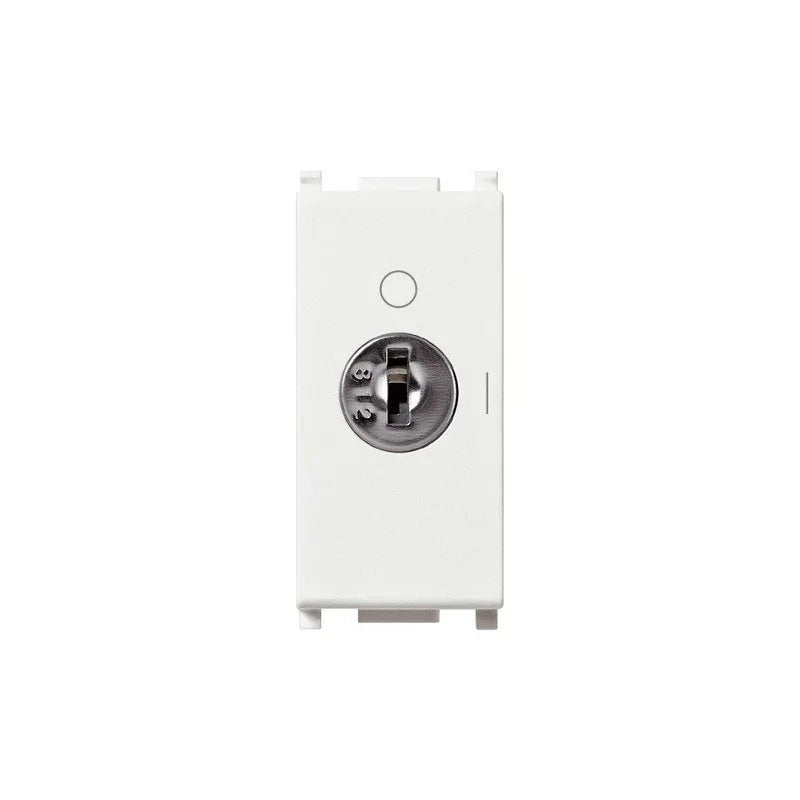 Interruttore Vimar Plana a chiave 2P 16AX colore bianco 14083